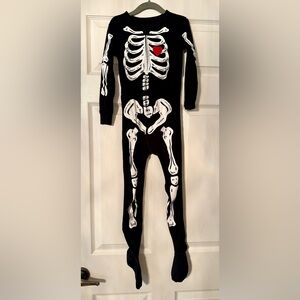 Old Navy Halloween Skeleton Kids Footed Pajamas